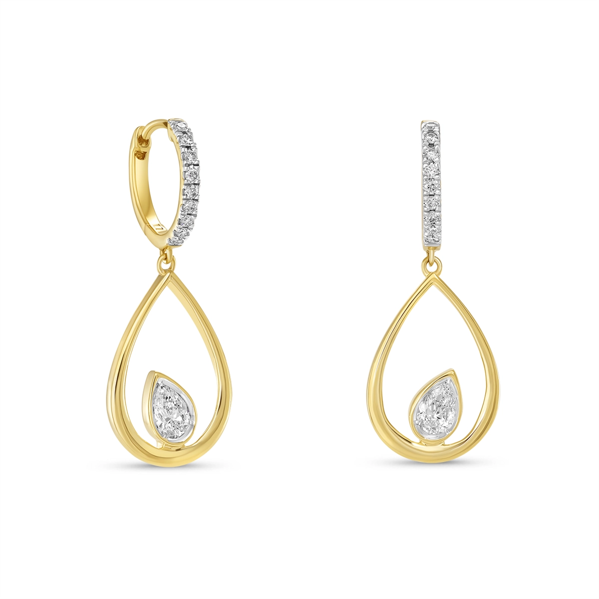 Earrings Earrings in Yellow Gold containing Diamond 463412