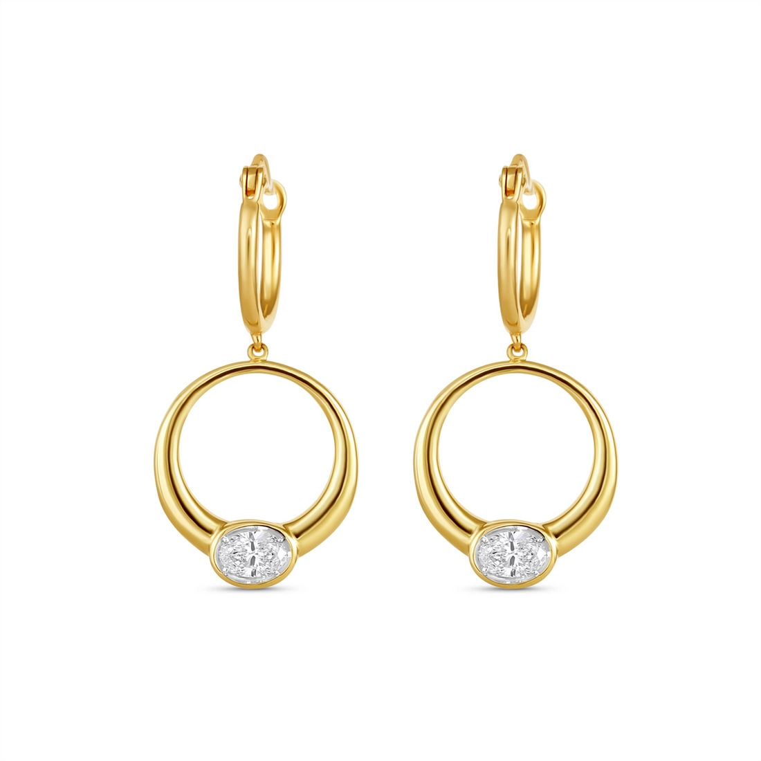 Earrings Earrings in Yellow Gold containing Diamond 463413