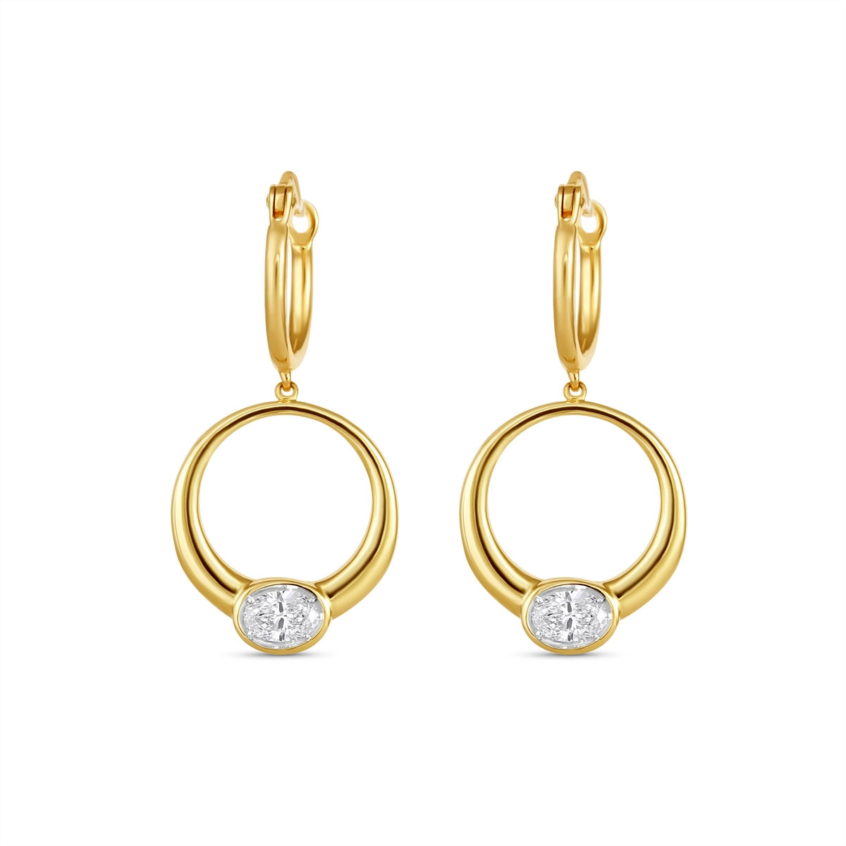 Earrings Earrings in Yellow Gold containing Diamond 463413