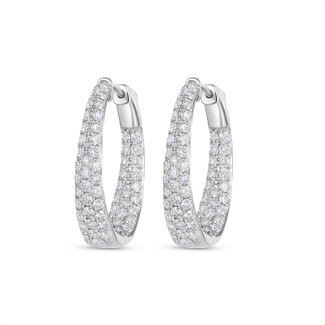 Earrings Earrings in White Gold containing Diamond 463415