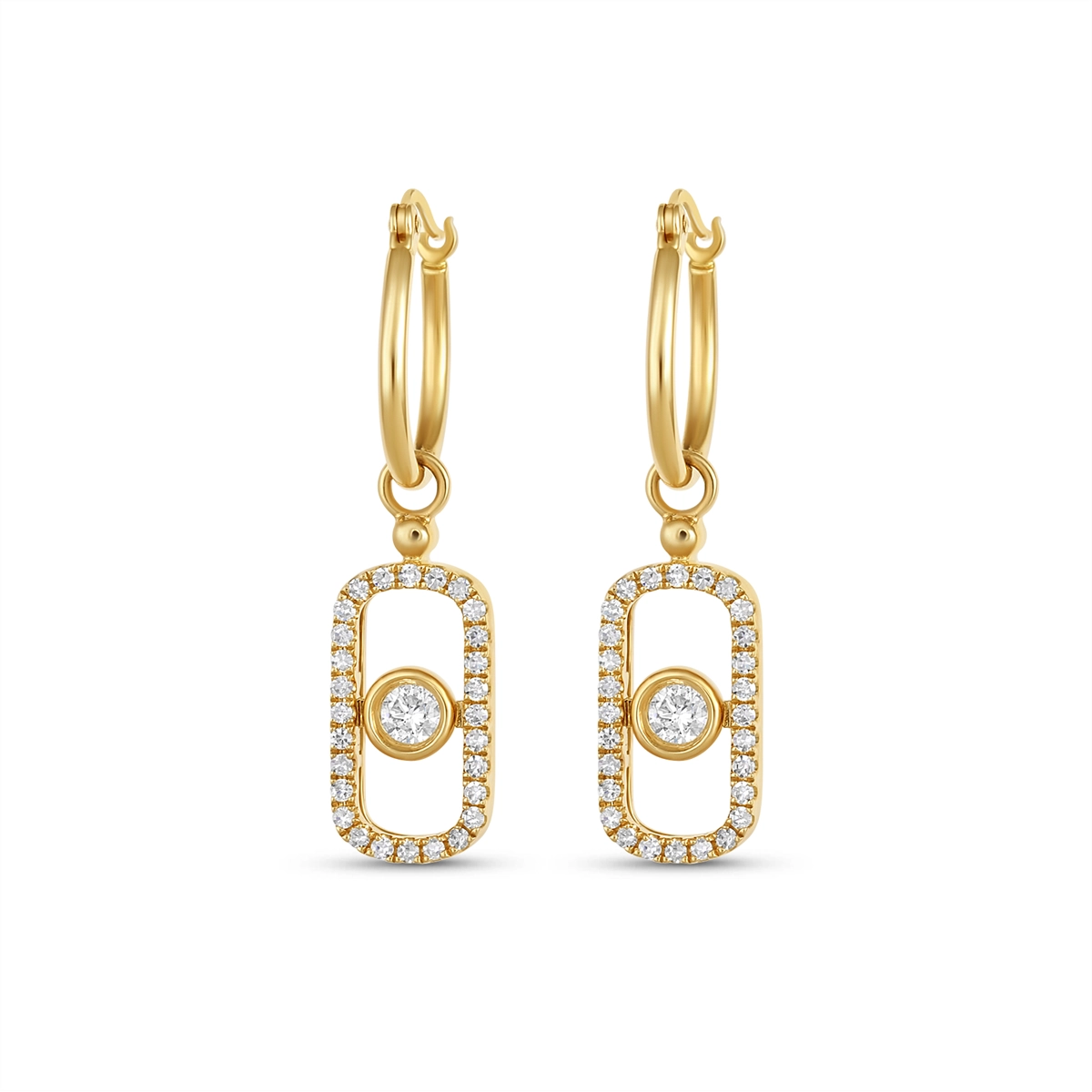 Earrings Earrings in Yellow Gold containing Diamond 463418