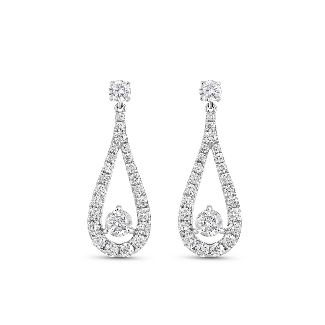 Earrings Earrings in White Gold containing Diamond 463420