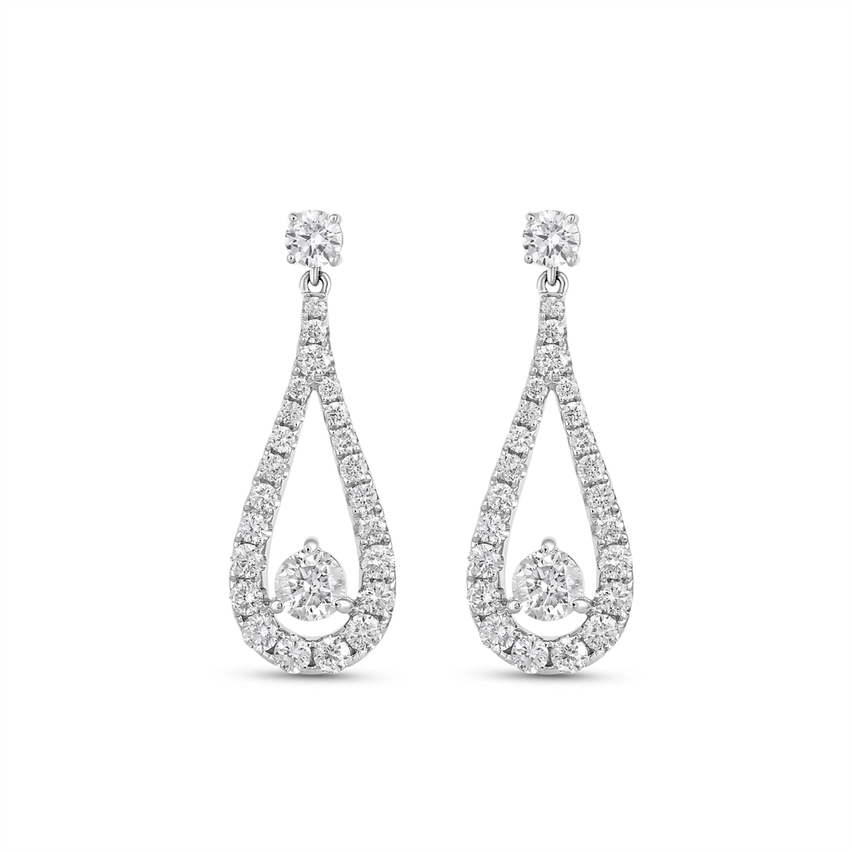 Earrings Earrings in White Gold containing Diamond 463420