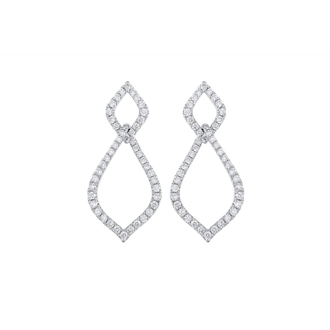 Earrings Earrings in White Gold containing Diamond 463421
