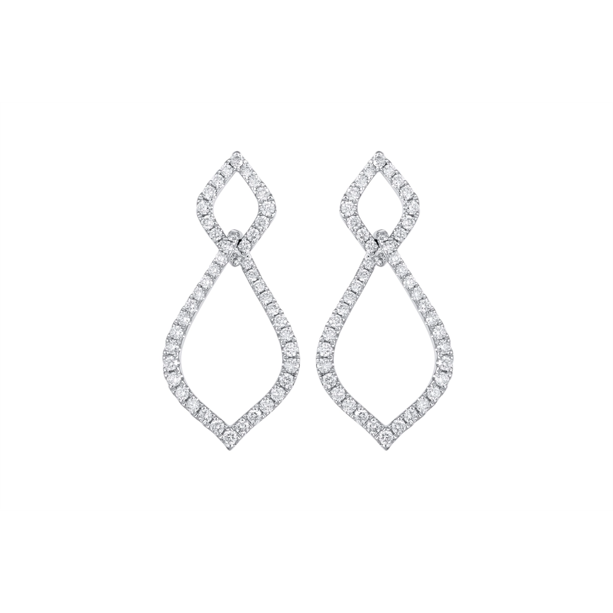 Earrings Earrings in White Gold containing Diamond 463421