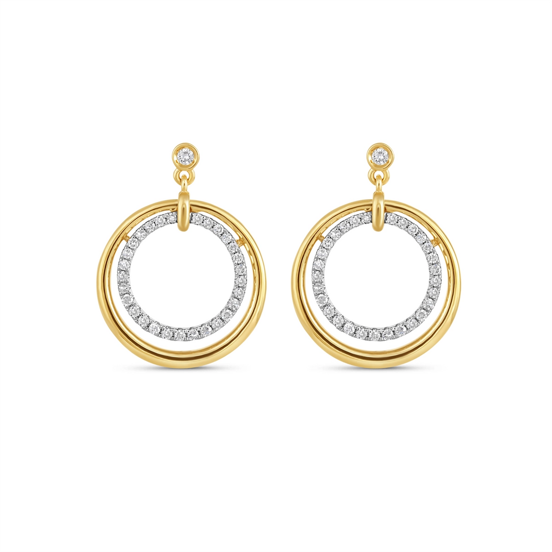 Earrings Earrings in Mixed Metals containing Diamond 463438