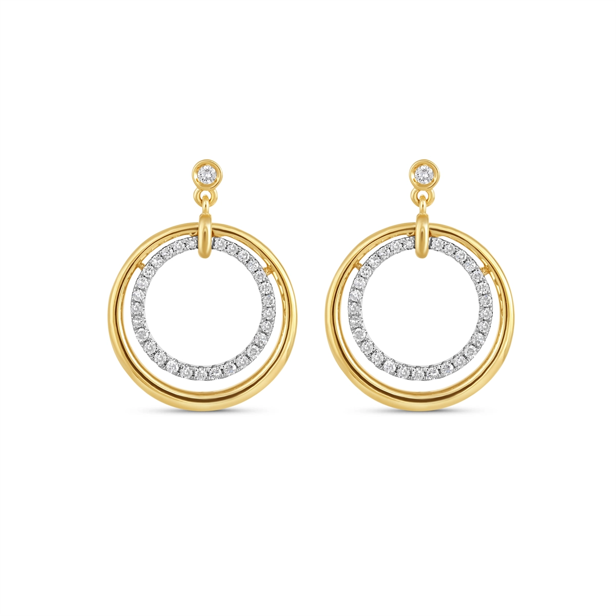 Earrings Earrings in Mixed Metals containing Diamond 463438