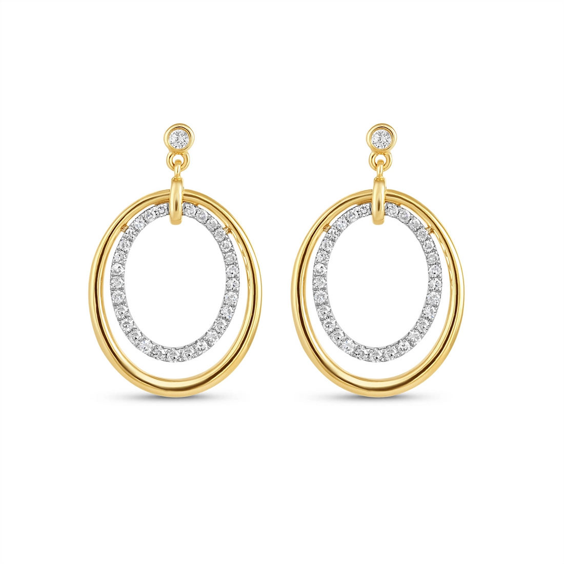 Earrings Earrings in Mixed Metals containing Diamond 463439