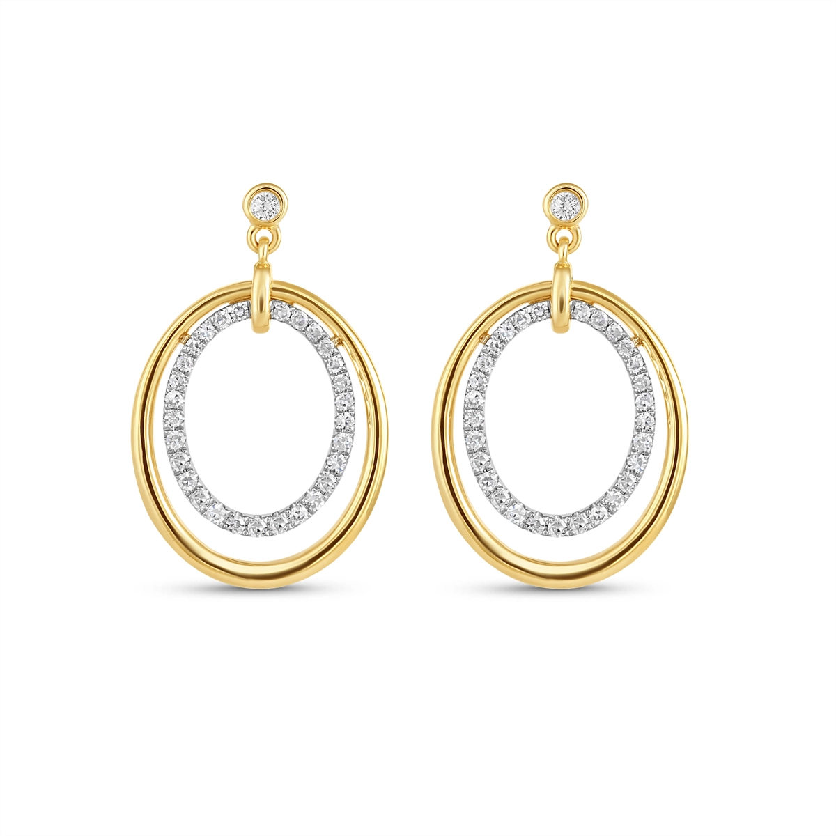 Earrings Earrings in Mixed Metals containing Diamond 463439