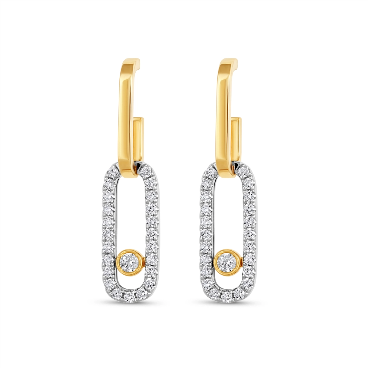 Earrings Earrings in Mixed Metals containing Diamond 463444