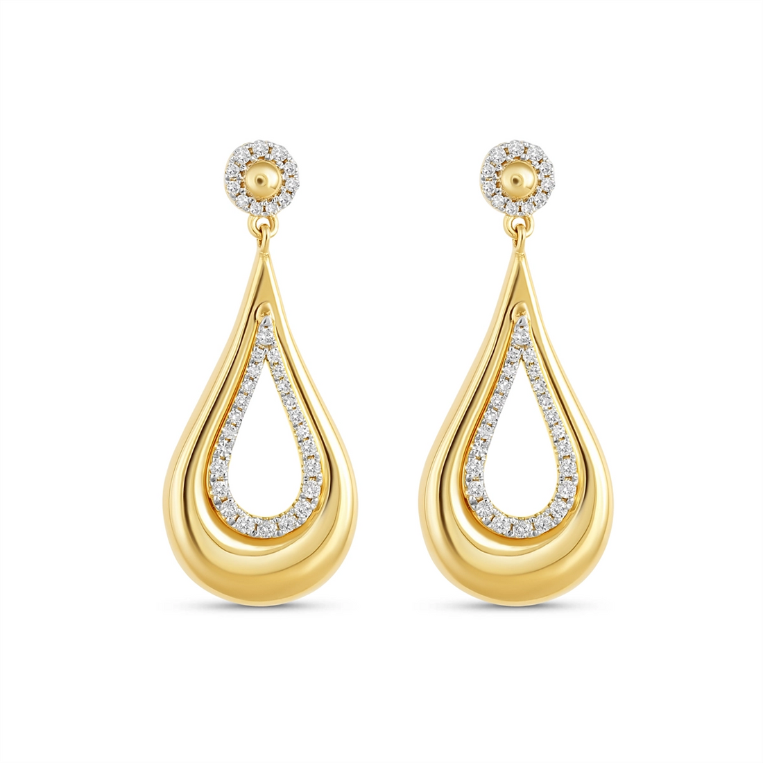 Earrings Earrings in Mixed Metals containing Diamond 463458