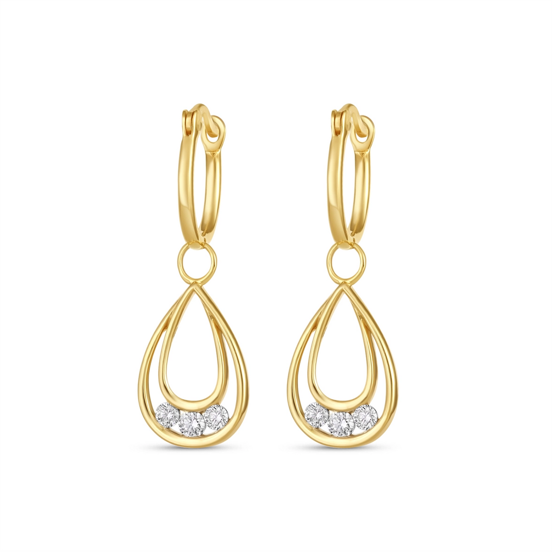 Earrings Earrings in Yellow Gold containing Diamond 463462