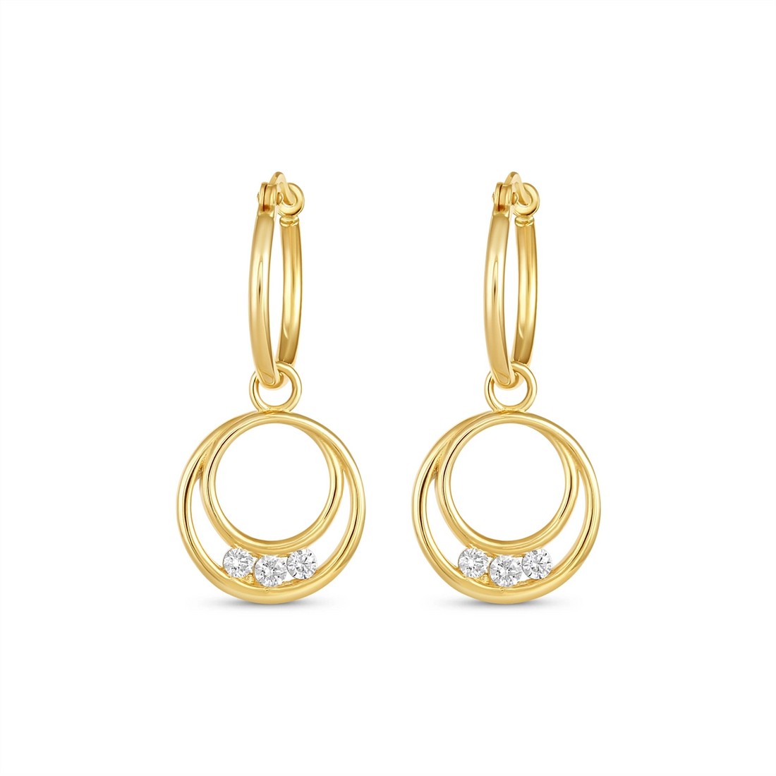 Earrings Earrings in Yellow Gold containing Diamond 463463