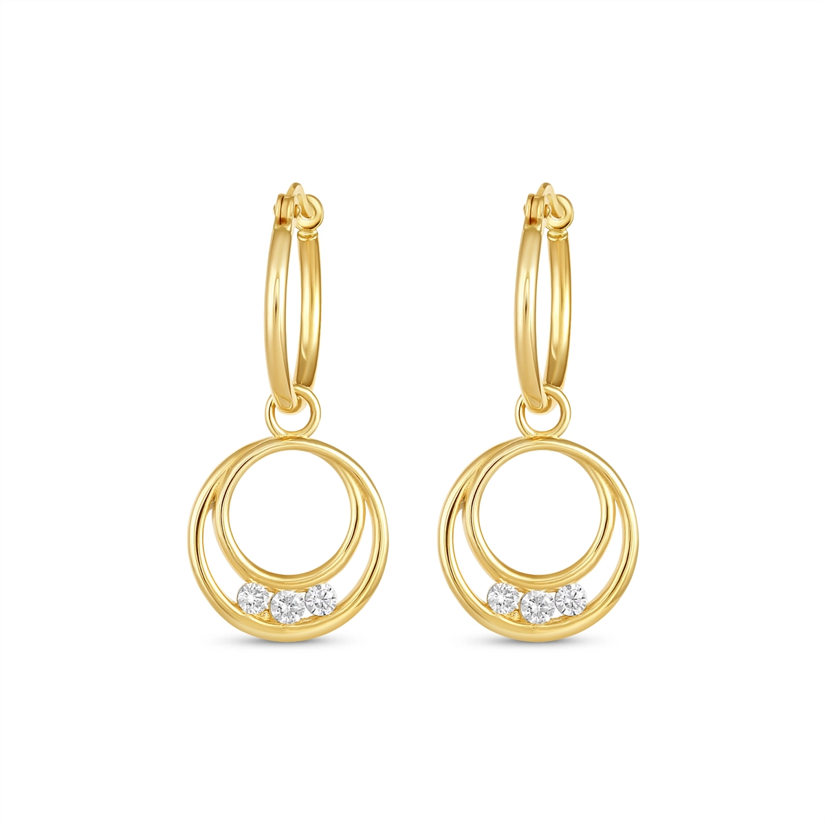 Earrings Earrings in Yellow Gold containing Diamond 463463