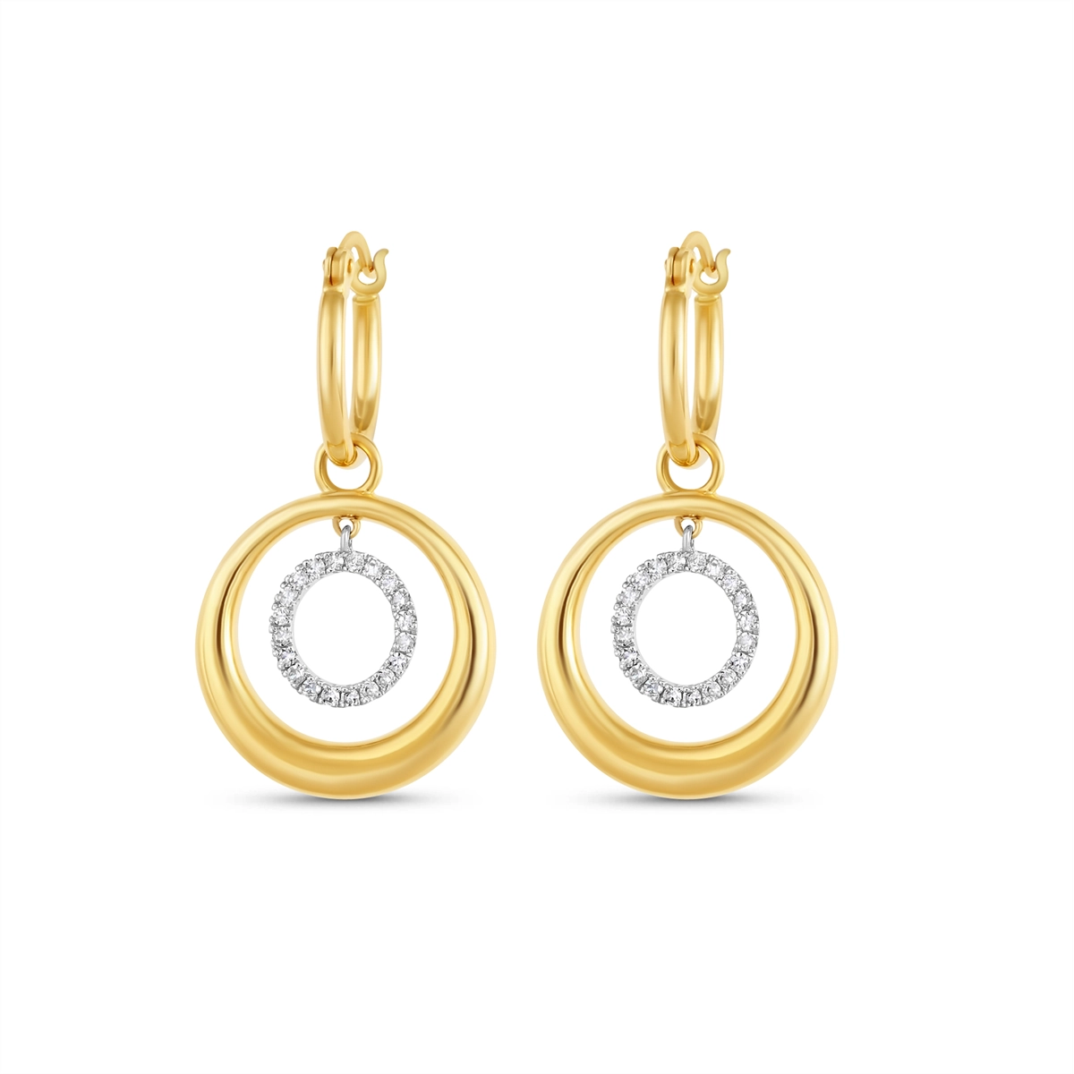 Earrings Earrings in Mixed Metals containing Diamond 463468