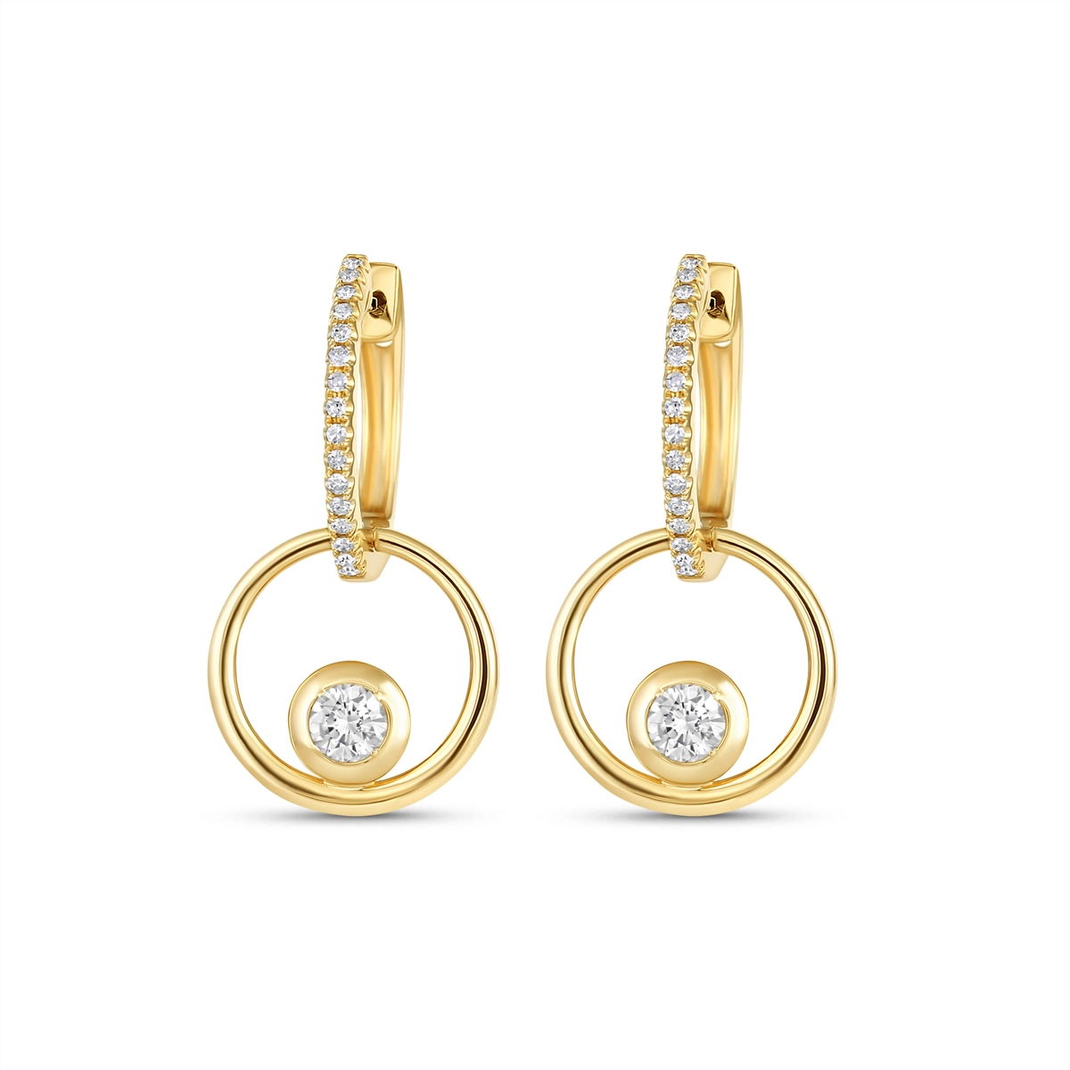 Earrings Earrings in Yellow Gold containing Diamond 463469