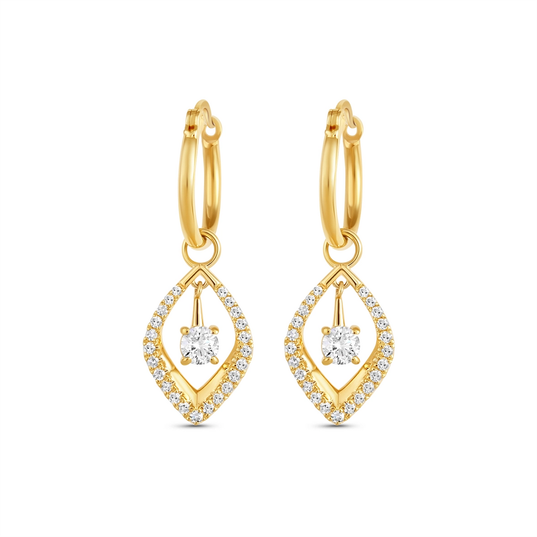 Earrings Earrings in Yellow Gold containing Diamond 463479