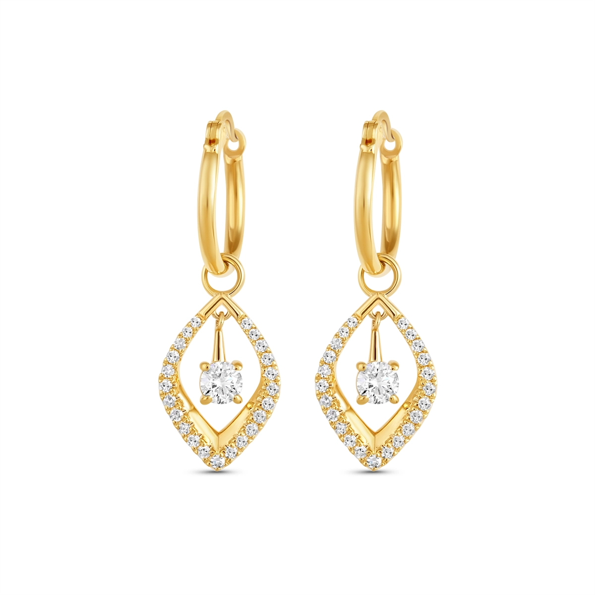 Earrings Earrings in Yellow Gold containing Diamond 463479
