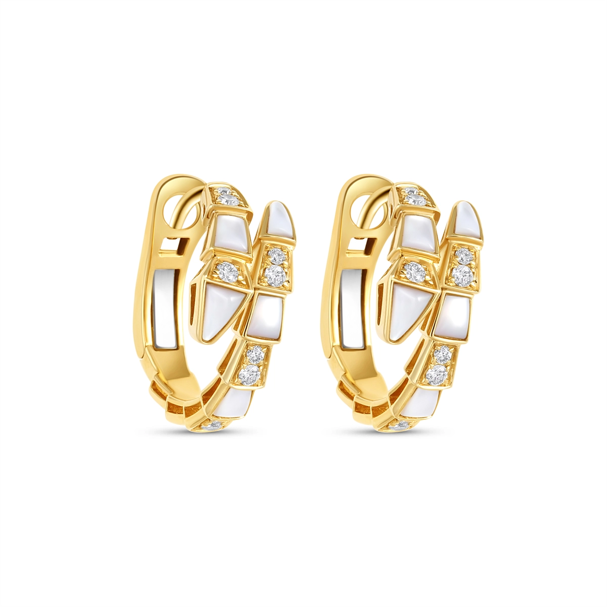 Earrings Earrings in Yellow Gold containing Mother of pearl, Multi-gemstone, Diamond 463480