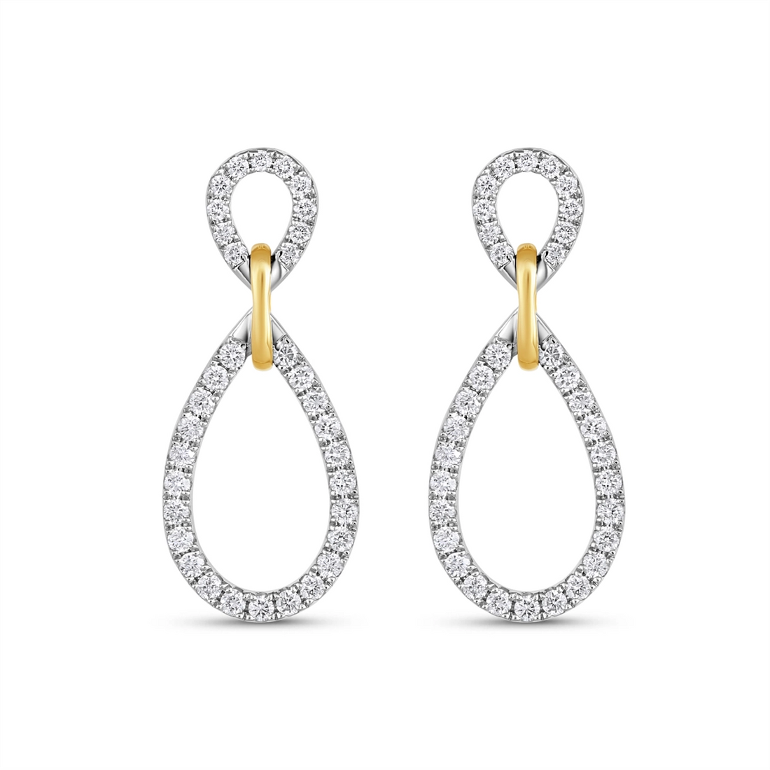 Earrings Earrings in Platinum/Palladium containing Diamond 463505