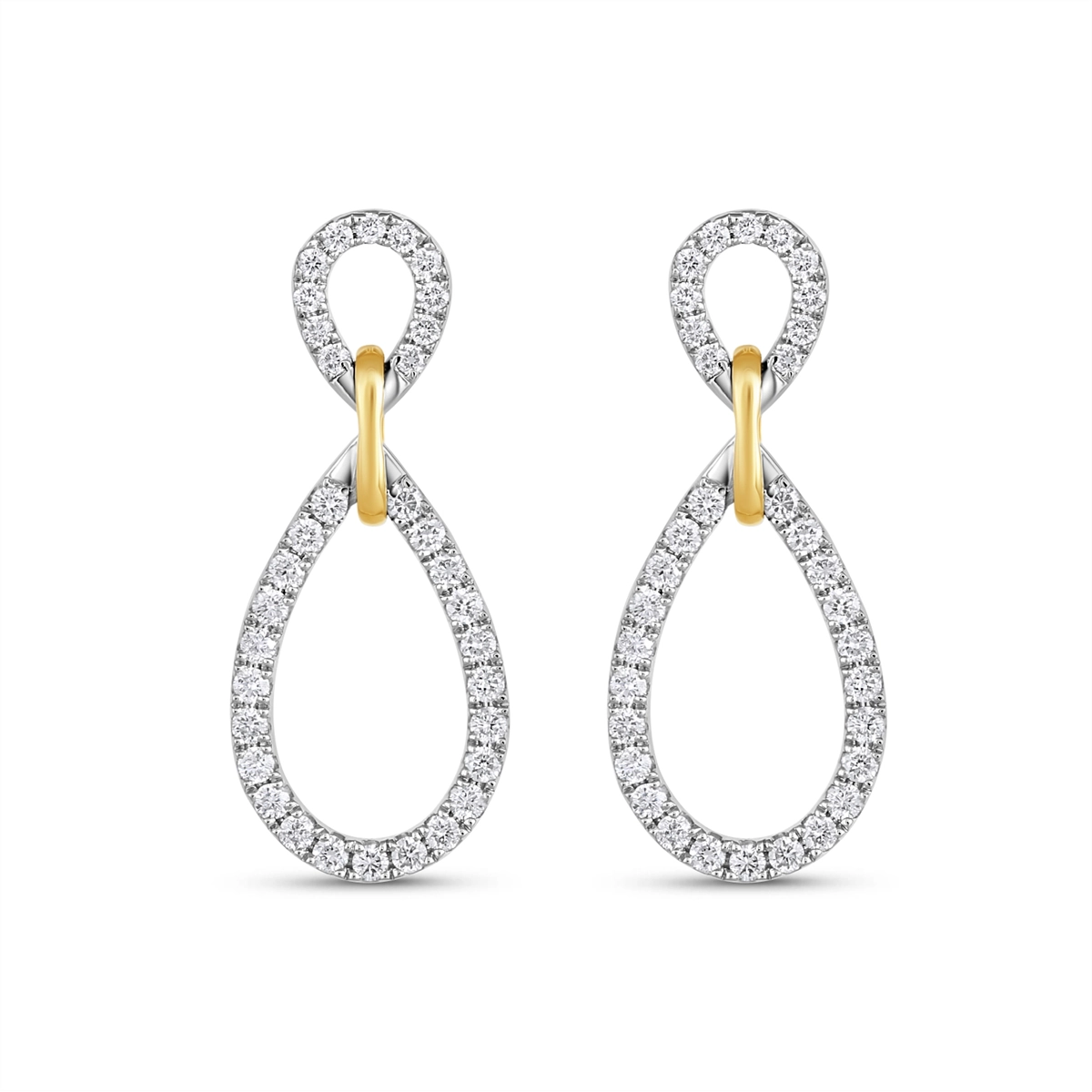 Earrings Earrings in Platinum/Palladium containing Diamond 463505