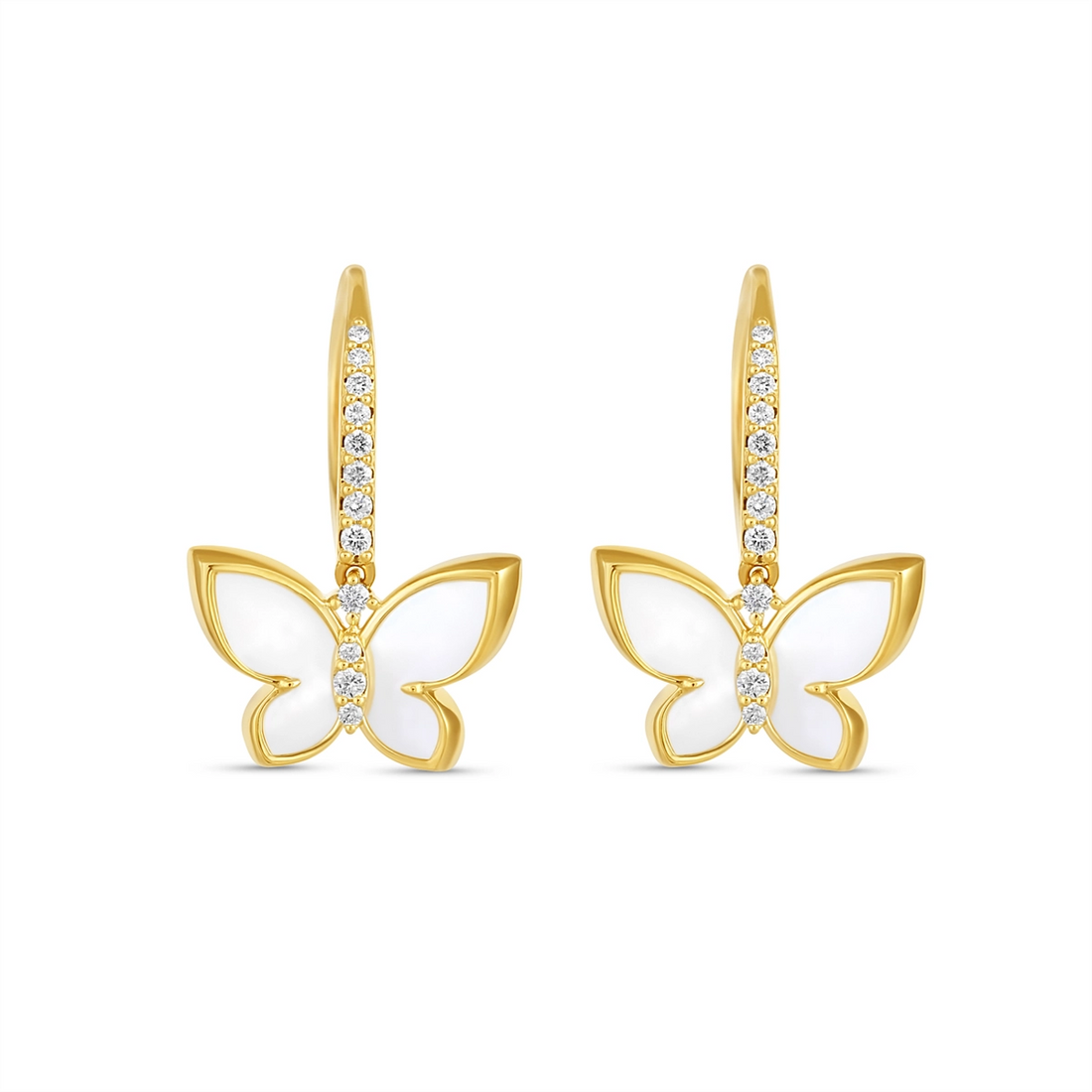 Earrings Earrings in Yellow Gold containing Mother of pearl, Multi-gemstone, Diamond 463530