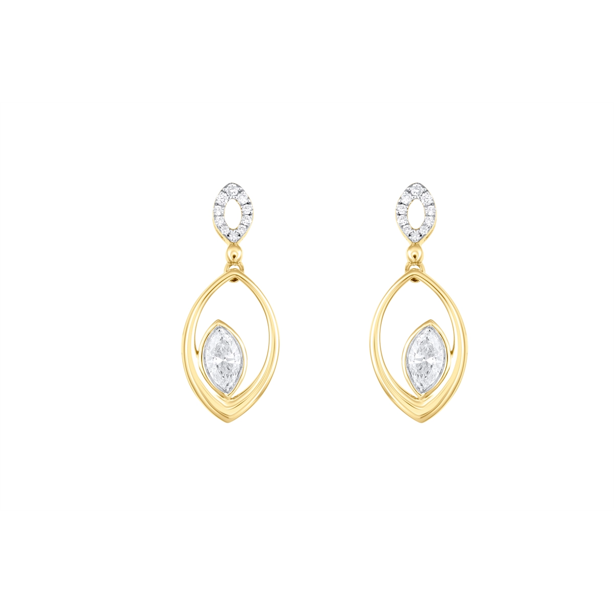 Earrings Earrings in Yellow Gold containing Diamond 463550