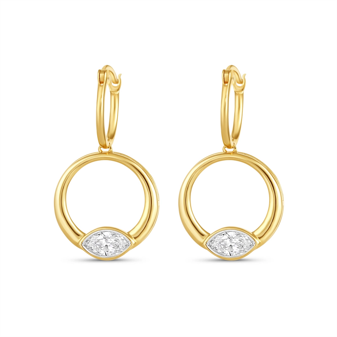 Earrings Earrings in Yellow Gold containing Diamond 453551