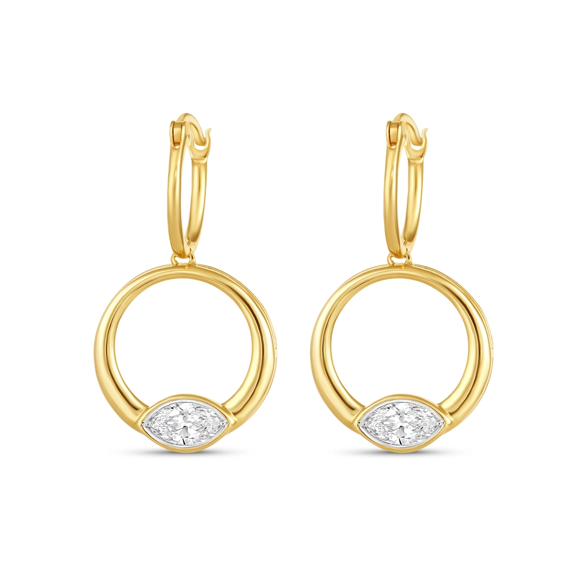 Earrings Earrings in Yellow Gold containing Diamond 453551