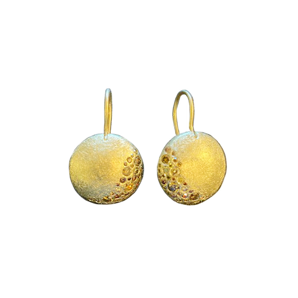 Todd Reed Earrings in Yellow Gold containing Diamond TRDE80004-PB2