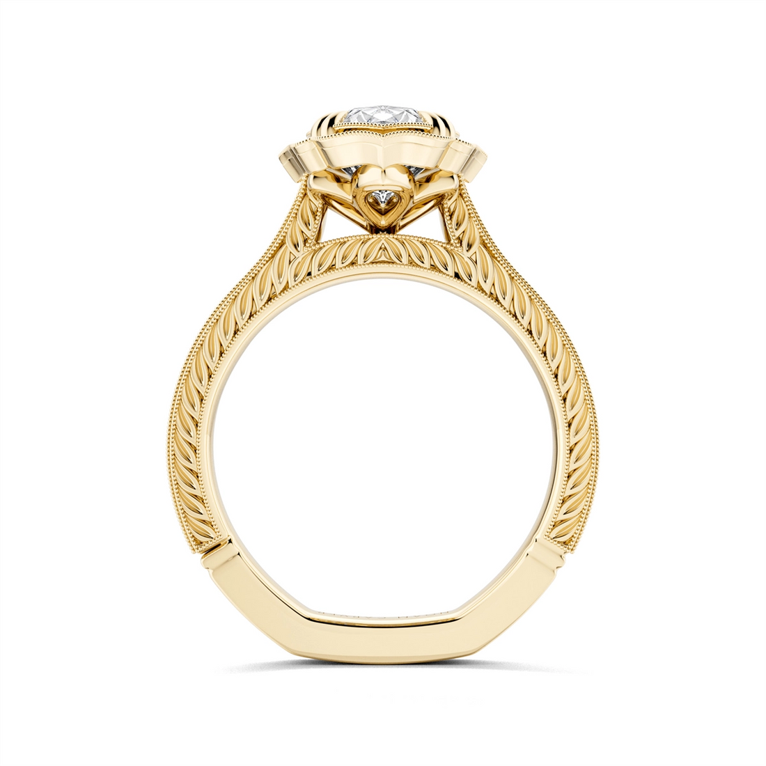 Noam Carver  Engagement Rings in Yellow Gold A176-07YM-FCYA-2.5CT