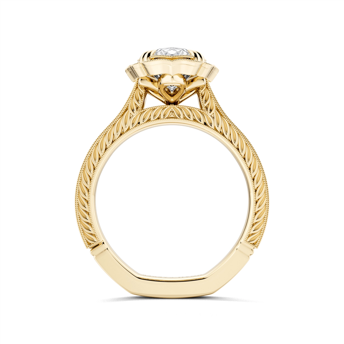 Noam Carver  Engagement Rings in Yellow Gold A176-07YM-FCYA-2.5CT