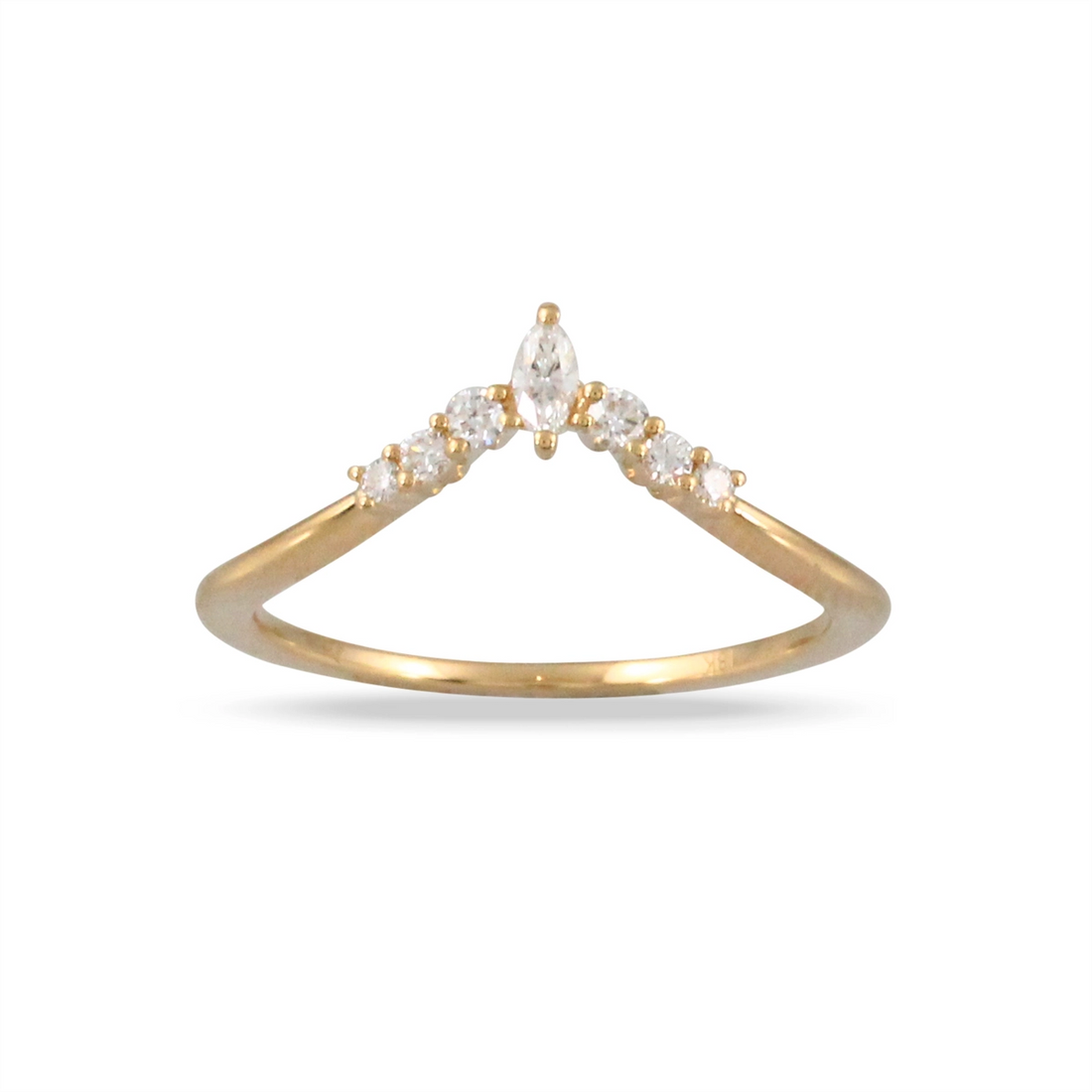 Little Bird Wedding Rings in Yellow Gold containing Diamond LBB565-1-Y