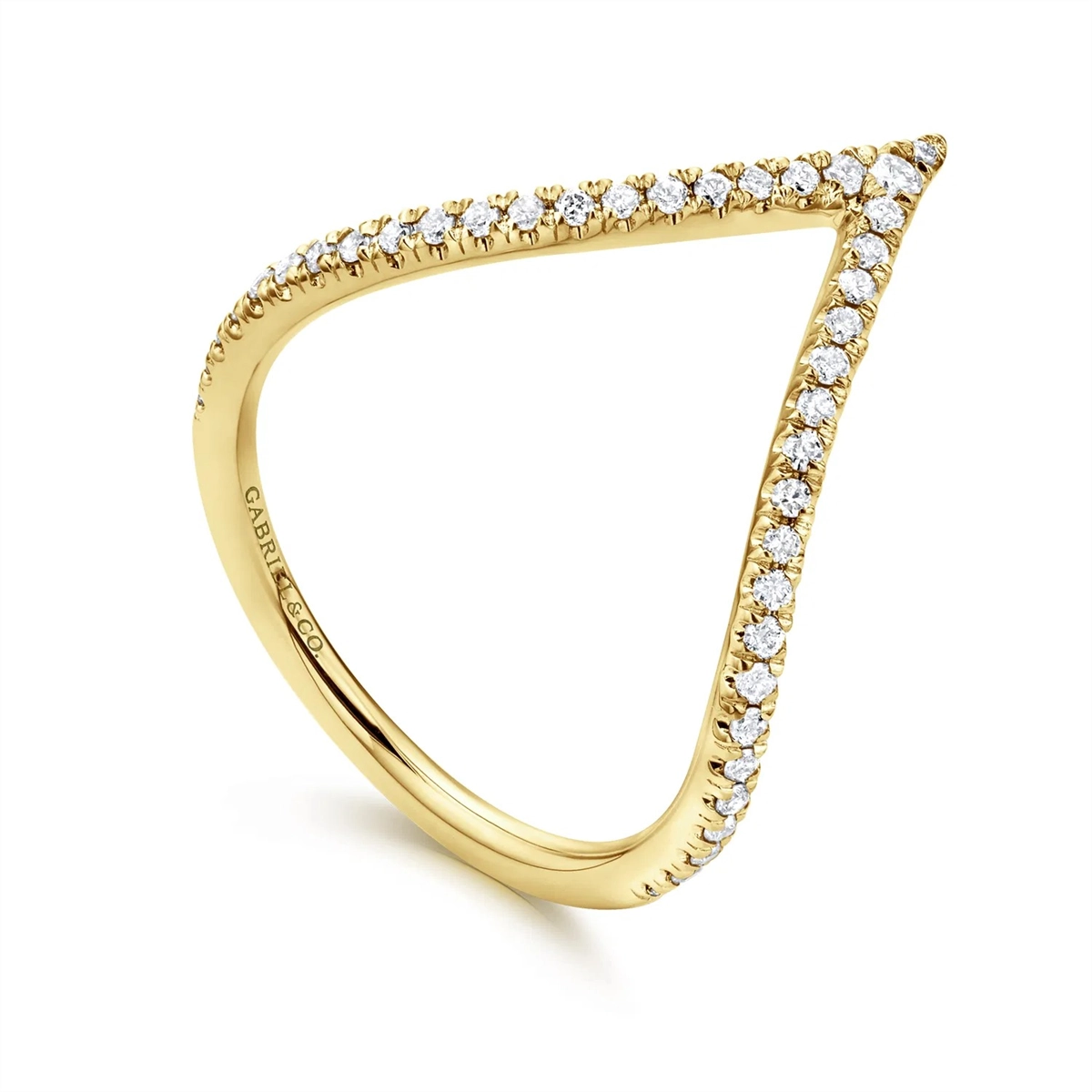 Gabriel & Co Rings in Yellow Gold containing Diamond LR50665Y45JJ