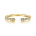 Gabriel & Co Wedding Rings in Yellow Gold containing Diamond LR52544Y45JJ