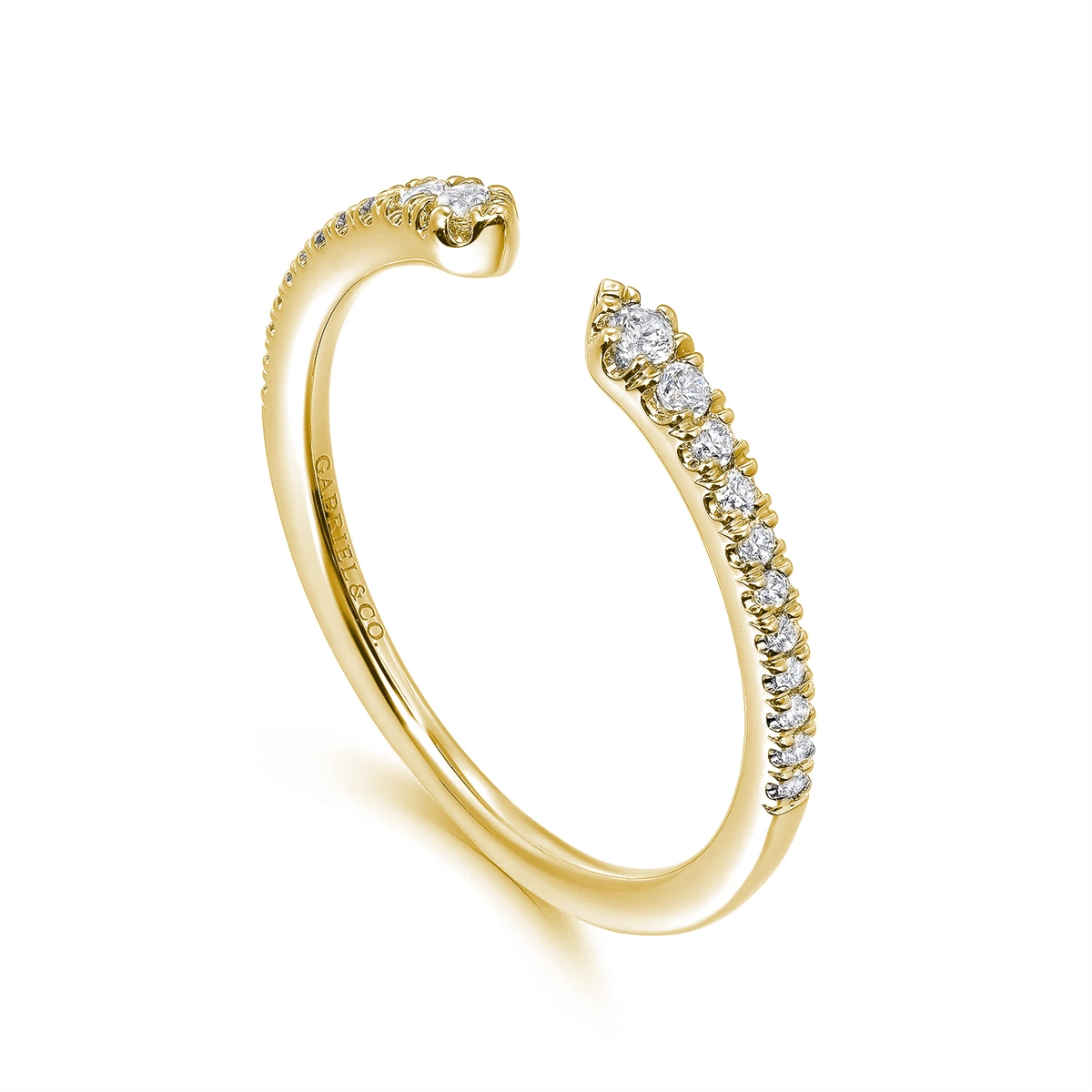 Gabriel & Co Wedding Rings in Yellow Gold containing Diamond LR52544Y45JJ