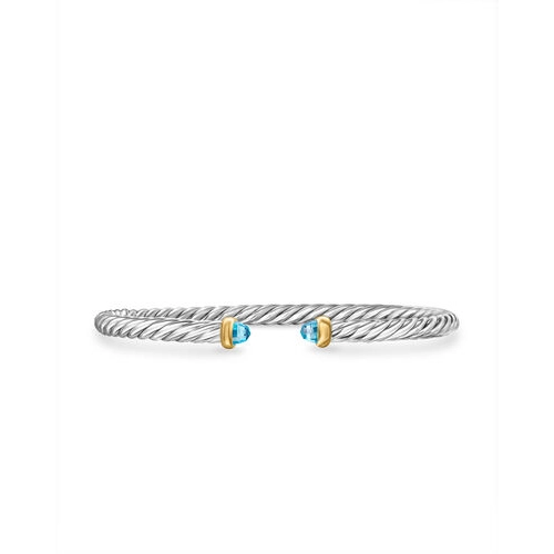 David Yurman Bracelets in Mixed Metals containing Blue topaz  B18092S4ABTS