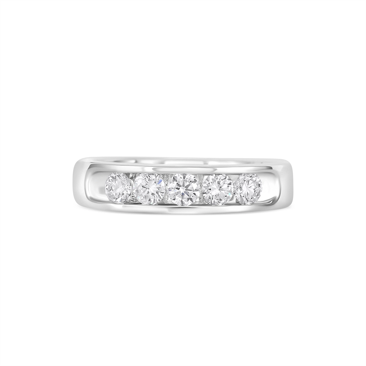 Mens Bands Wedding Rings in White Gold containing Diamond 463640