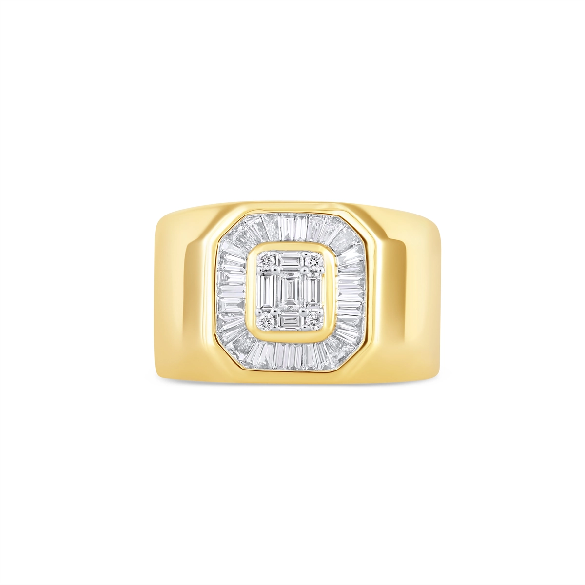 Mens Bands Wedding Rings in Yellow Gold containing Diamond 463649