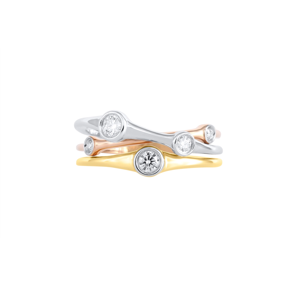 Rings Rings in Mixed Metals containing Diamond 463721