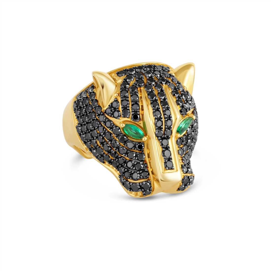 Rings Rings in Yellow Gold containing Black diamond, Multi-gemstone, Emerald 463723
