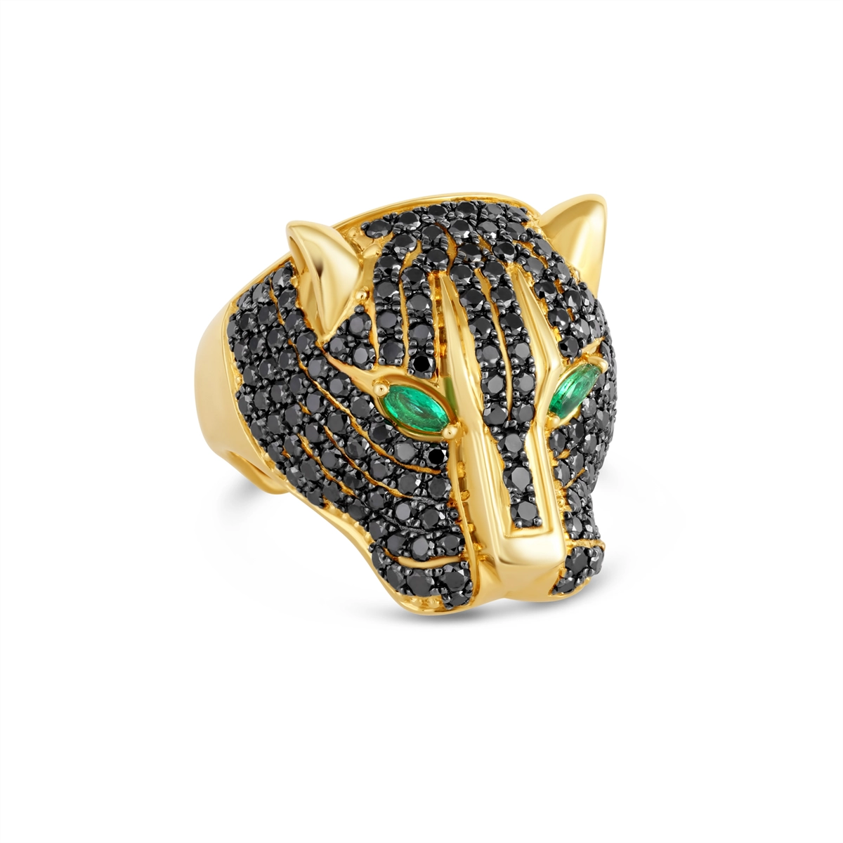 Rings Rings in Yellow Gold containing Black diamond, Multi-gemstone, Emerald 463723