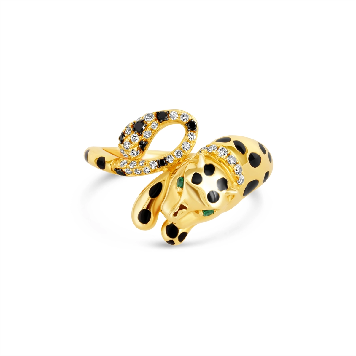 Rings Rings in Yellow Gold containing Black diamond, Multi-gemstone, Diamond, Emerald 463727
