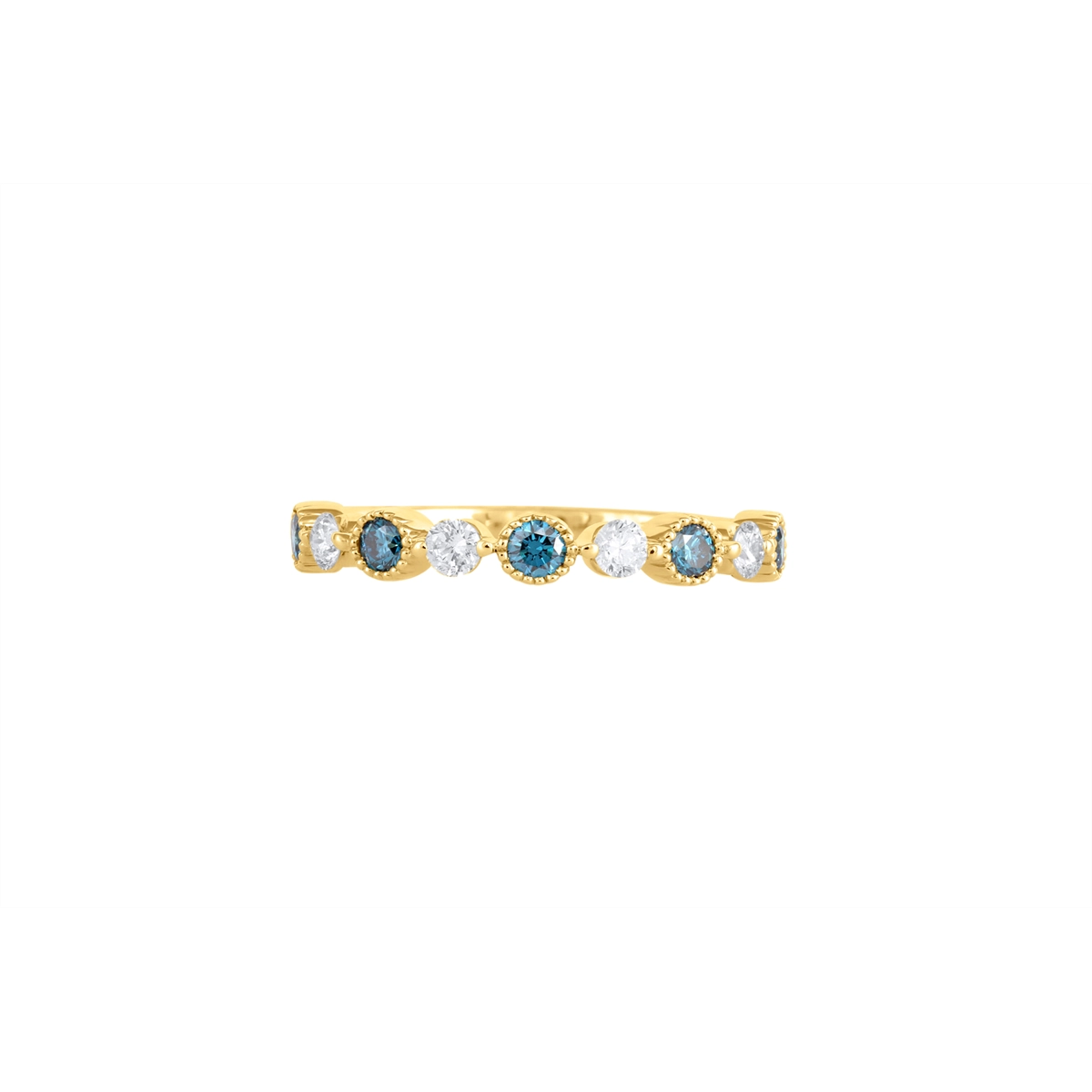 Wedding Bands Rings in Yellow Gold containing Multi-gemstone, Diamond 463758