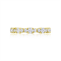 Tacori Wedding Rings in Yellow Gold containing Diamond HT 2653 B 3/4 Y