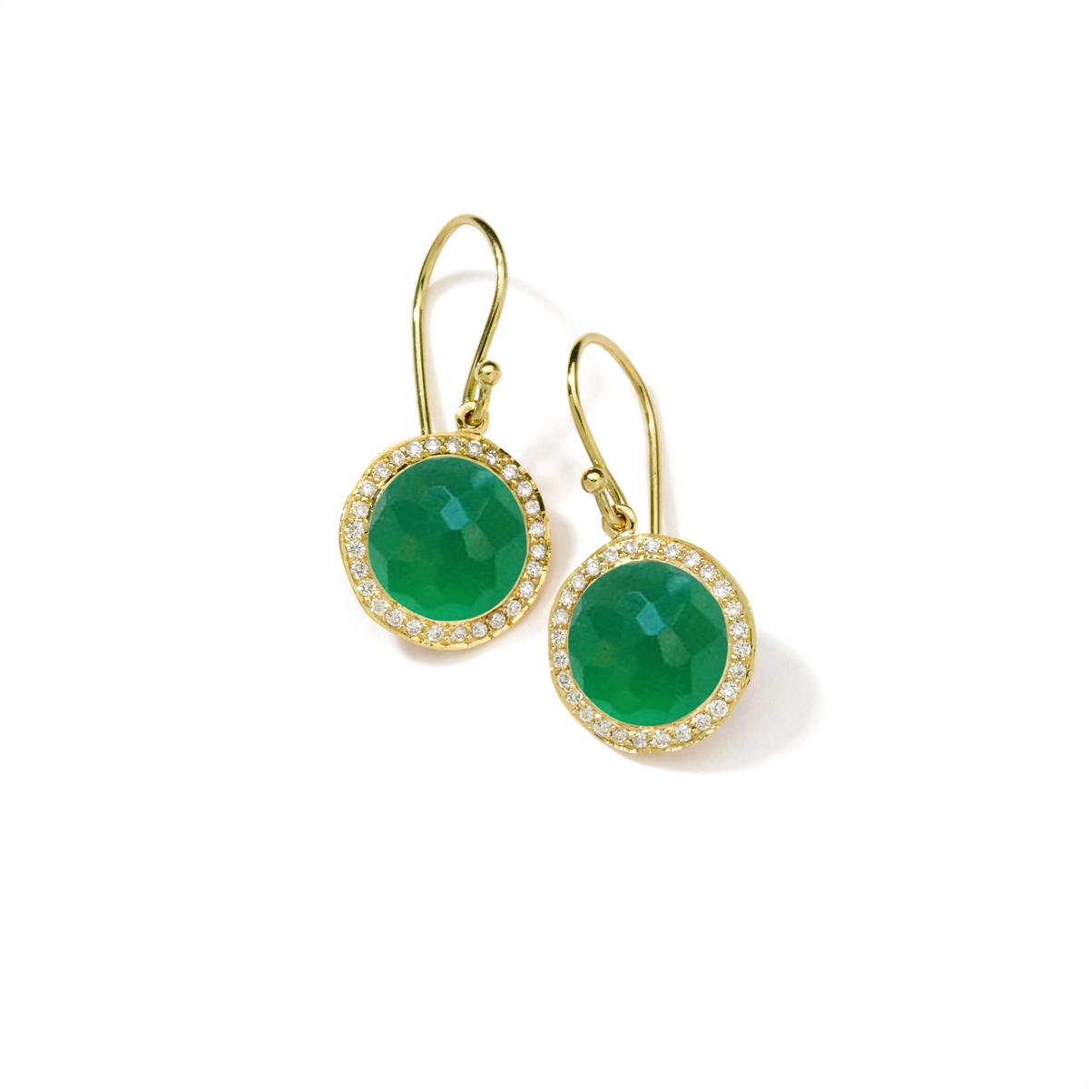 Ippolita Earrings in Yellow Gold containing Other, Multi-gemstone, Diamond GE209AGGDIA