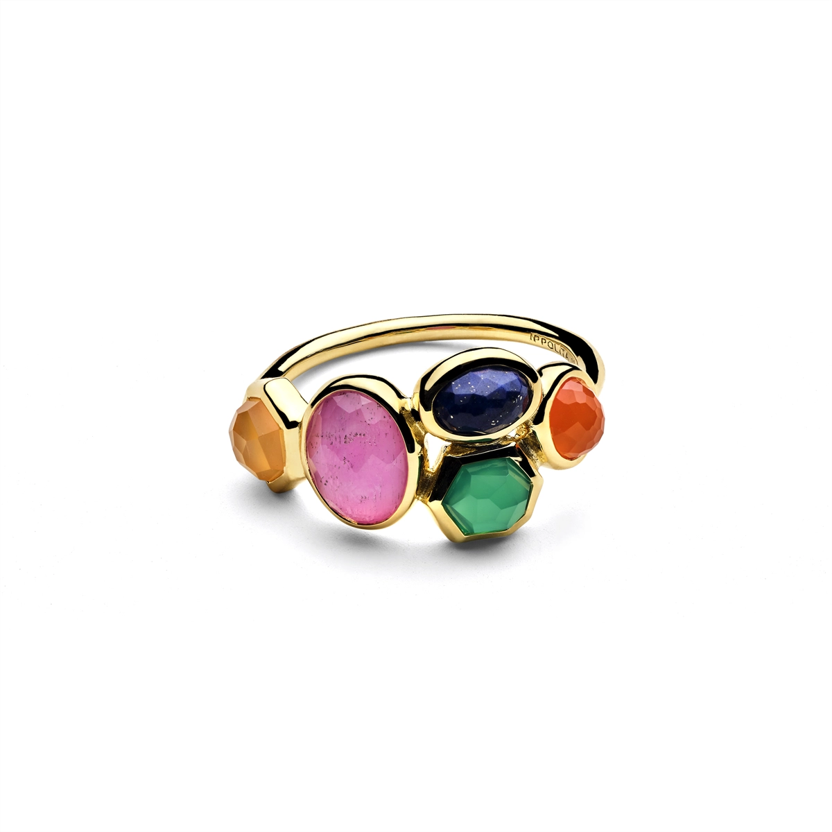 Ippolita Rings in Yellow Gold containing Lapis, Quartz, Other, Multi-gemstone, Ruby GR986FESTA-7