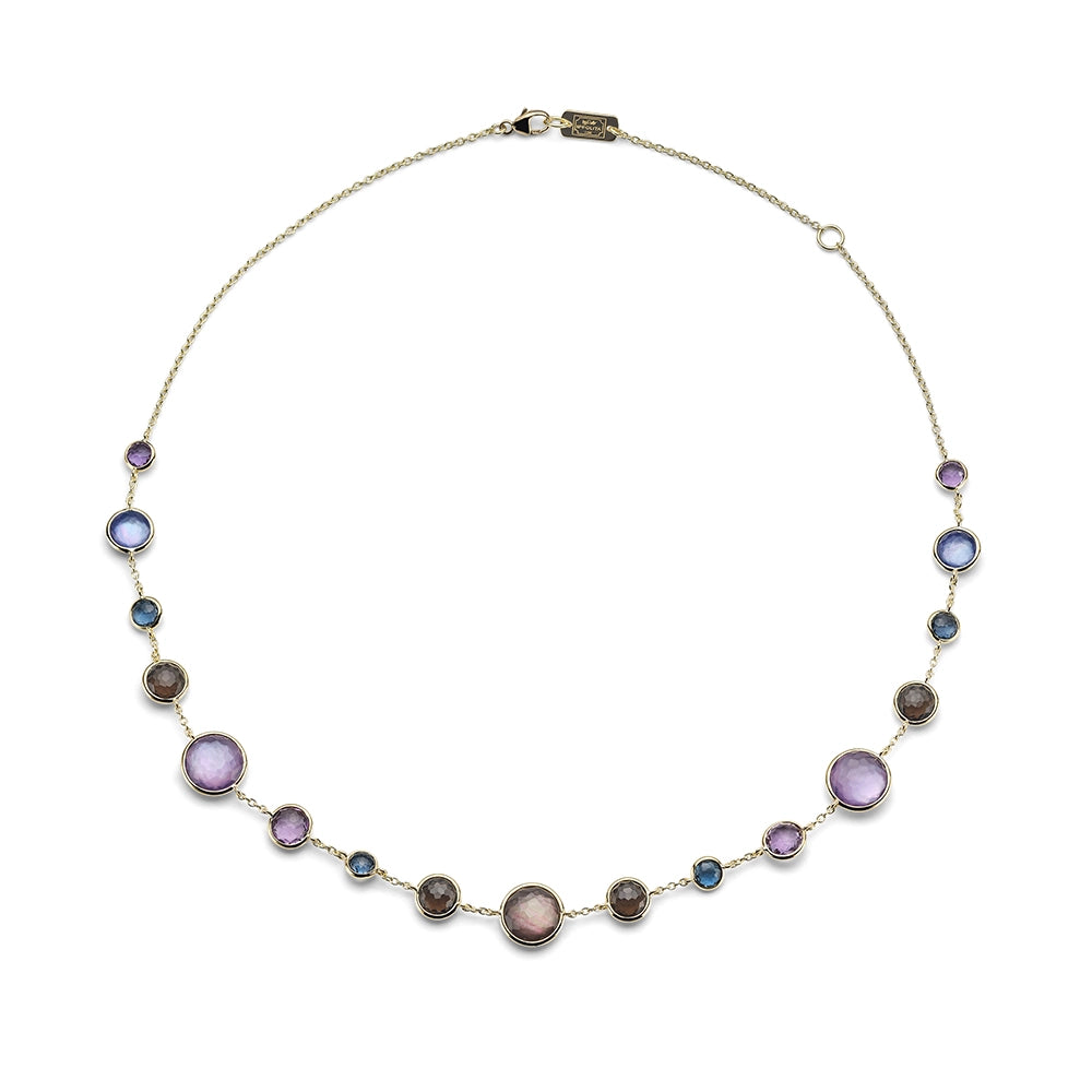 Ippolita Necklaces in Yellow Gold containing Amethyst, London blue topaz, Mother of pearl, Smokey quartz, Lapis, Other, Multi-gemstone GN618X18MISTERO