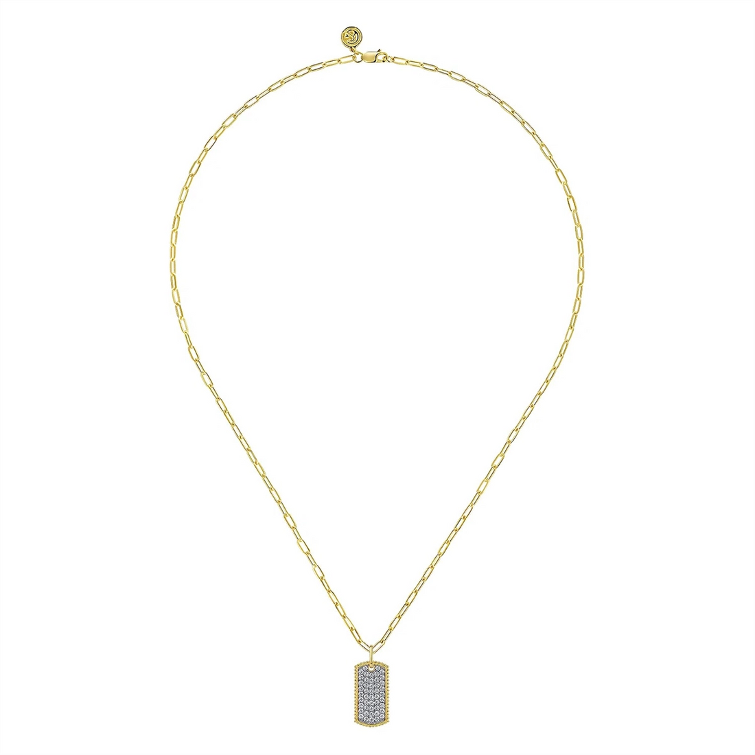 Gabriel & Co Necklaces in Yellow Gold containing Diamond NK6842-18Y45JJ