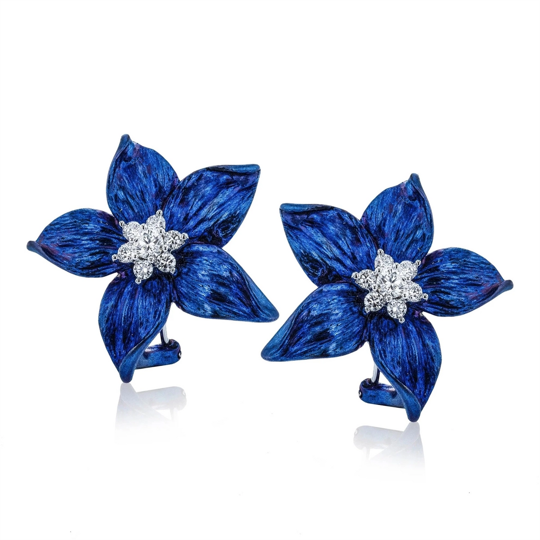 Simon G Earrings in White Gold containing Other, Multi-gemstone, Diamond 464057